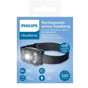 Ліхтар Philips Ручний SFL2000RH, IPX4, 5 режимів роботи, 330 люмен, 120 метрів, передзаряджаємий, SFL2000RH/10 UA